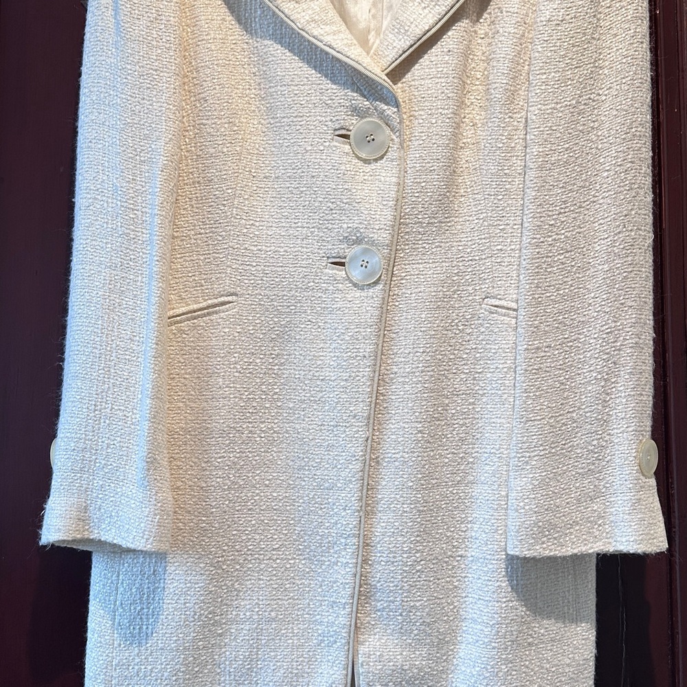 Elegant Cream Women's Coat